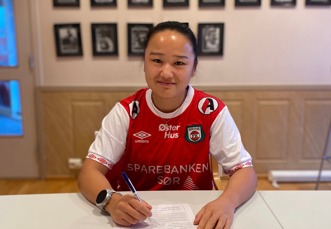 Maria Sørenes signerer for Bryne FK.