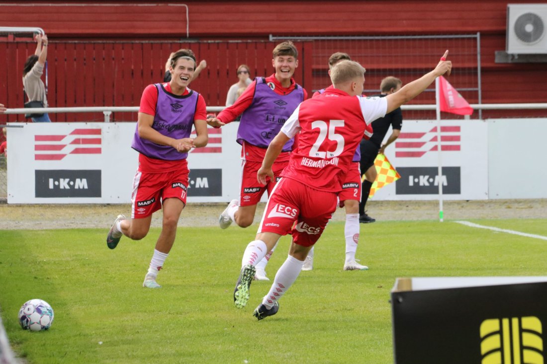 Daniel Hermansson scoret kampens eneste mål mot Ranheim i fjor.